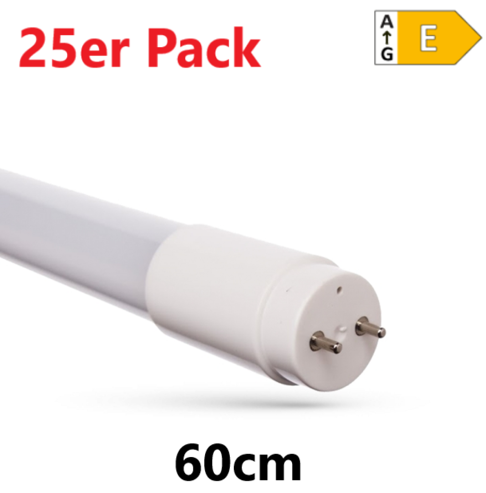 LED 60cm Röhre G13 Tube Glas T8 Leuchtstoffröhre 8,5W 850lm Warmweiss 3000K