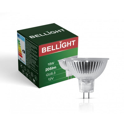 Bellight Halogen GU5,3 MR16 Reflektor 18W 205lm 12V 38° Warmweiß 2700K DIMMBAR