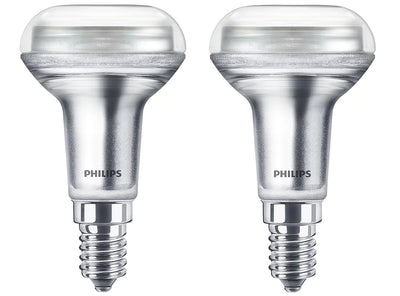 2er Philips LED E14 R50 2,8W = 40W Pilzform 36° Refektor 210lm Warmweiß 2700K