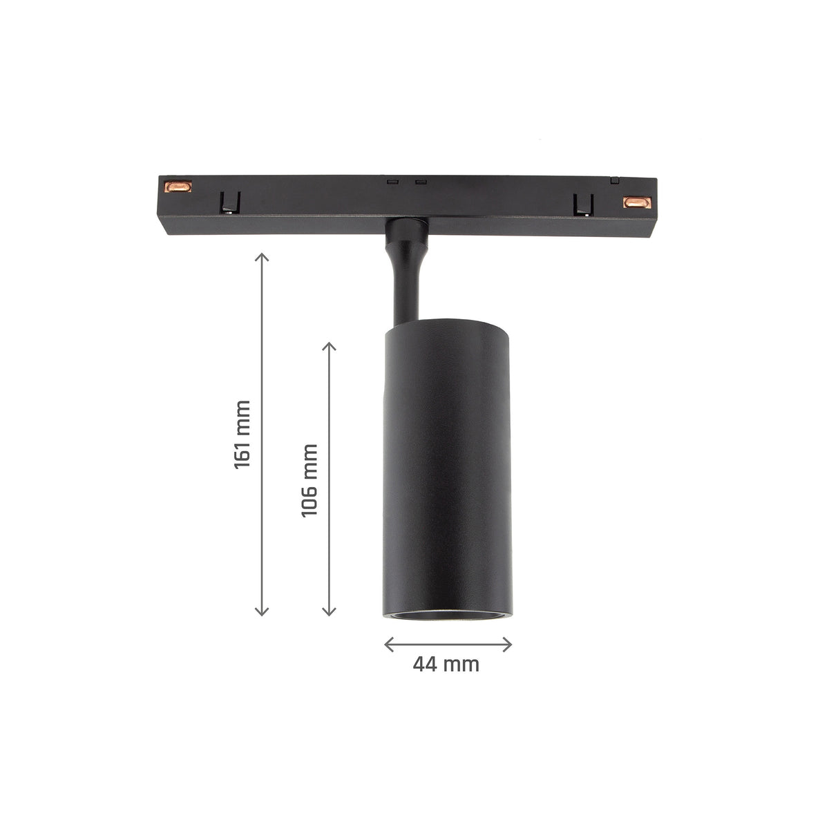 48V LED Schienenleuchte Smart Spot M 10W – Schwarz, 24°, CCT & Dimmbar, Zigbee/Hue