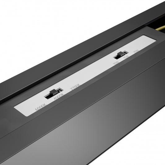 ALLDAY BASIC LED Stromschienenstrahler 3-Phasen 150cm 30-50W CCT Schwarz