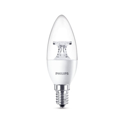 Philips LED E14 B35 Filament Kerzenform klar 5,5W = 40W 470lm 230V Warmweiß 2700K