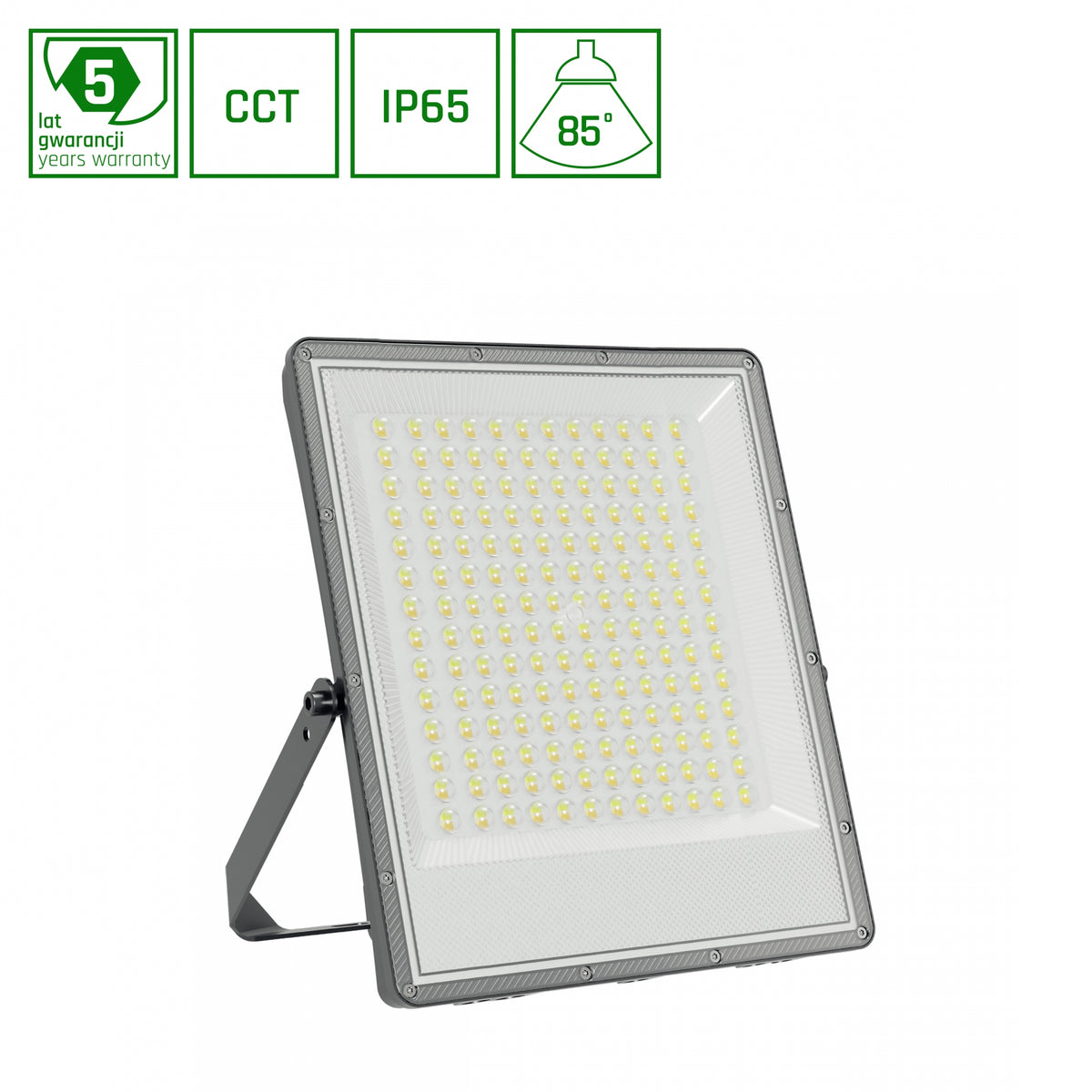 NOCTIS LED Fluter Außenleuchte 150W IP65 CCT Grau