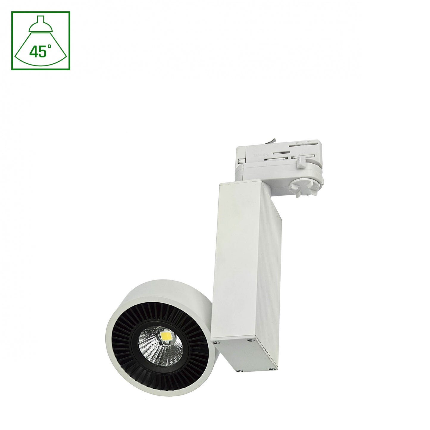MADARA LED Stromschienenstrahler 3-Phasen 10W 45° Warmweiß Weiß