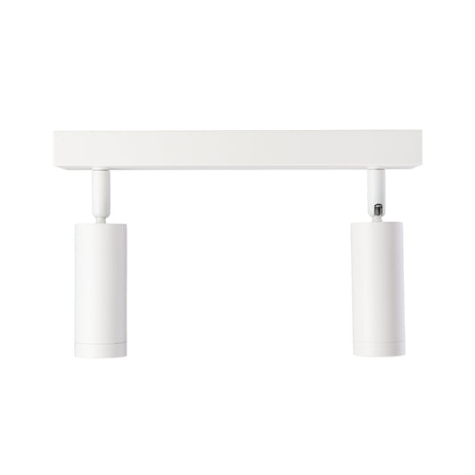 Spectrum LED ceiling light Madara Slim 2x GU10 MR11 pivoting IP20 white max. 4W round