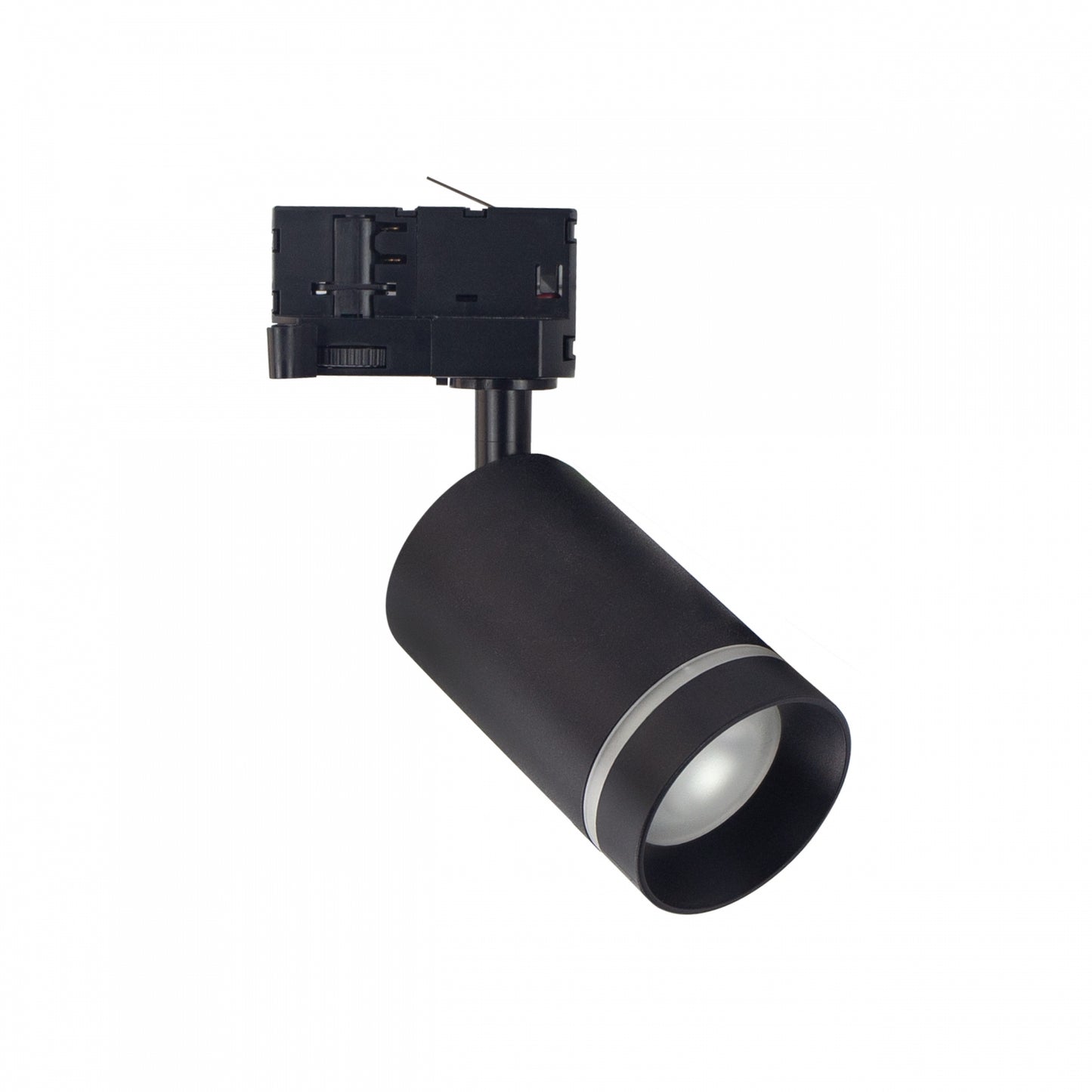 LED 3-Phasen Stromschienenstrahler MADARA ALTRO RING GU10 schwenkbar IP20 schwarz max. 8W rund