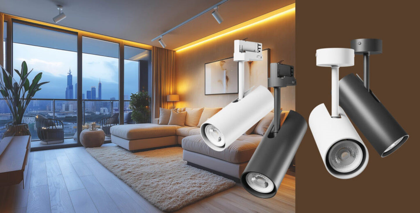 LED 3-Phasen Stromschienenstrahler MADARA LIBRA GU10 IP20 max. 10W weiss