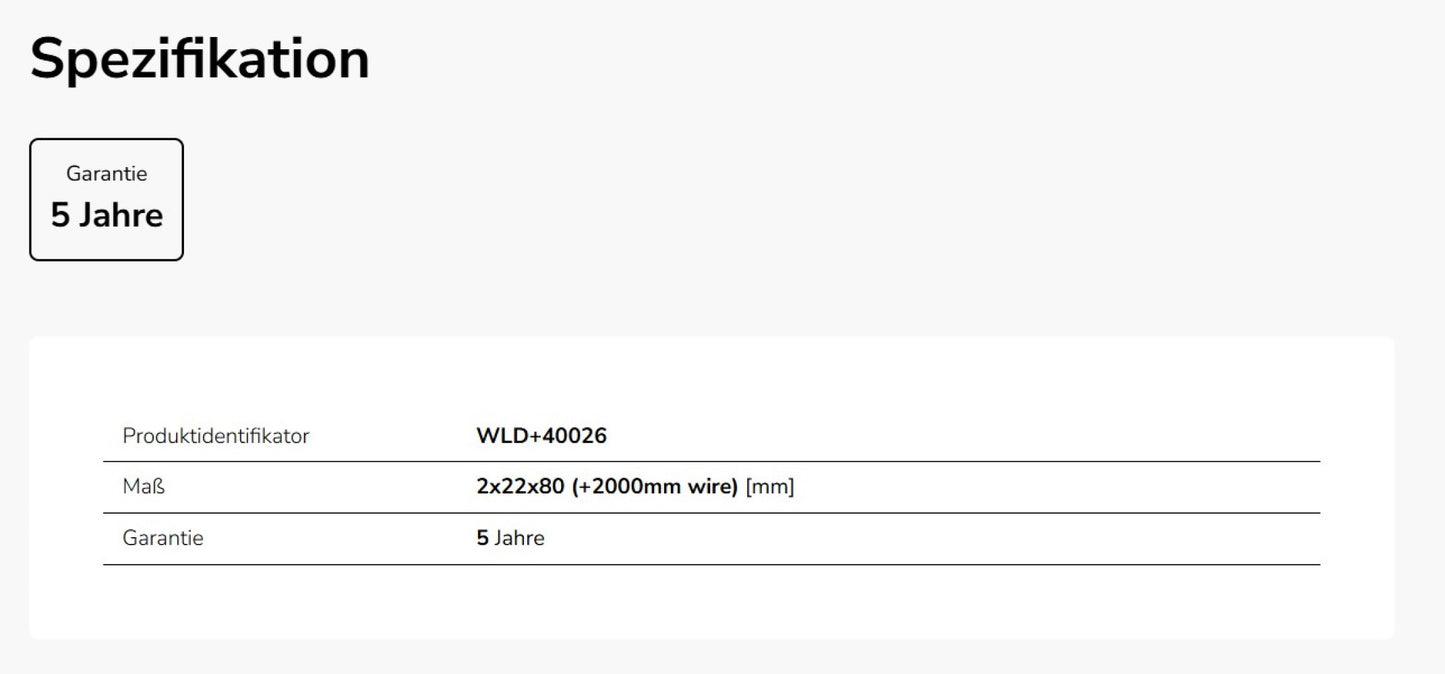 LED Abhänge-Set 2m für SYSTEM SHIFT Stahl