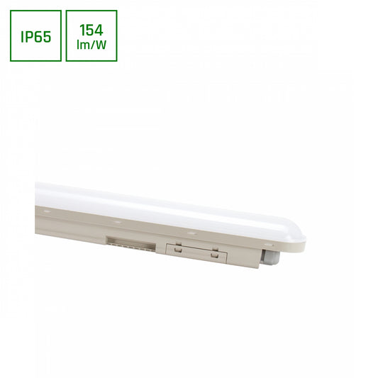 LED LIMEA CONNECT HERMETIC 50W 120cm Feuchtraumleuchte 7700lm IP65 grau IK08 Neutralweiss 4000K