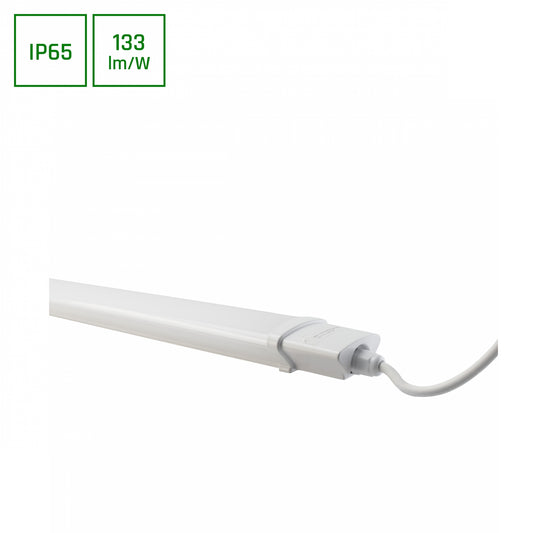 LED LIMEA PLUG 150cm Feuchtraumleuchte 45W 6000lm mit Schalter 120° weiss 230V IP65 Neutralweiss 4000K