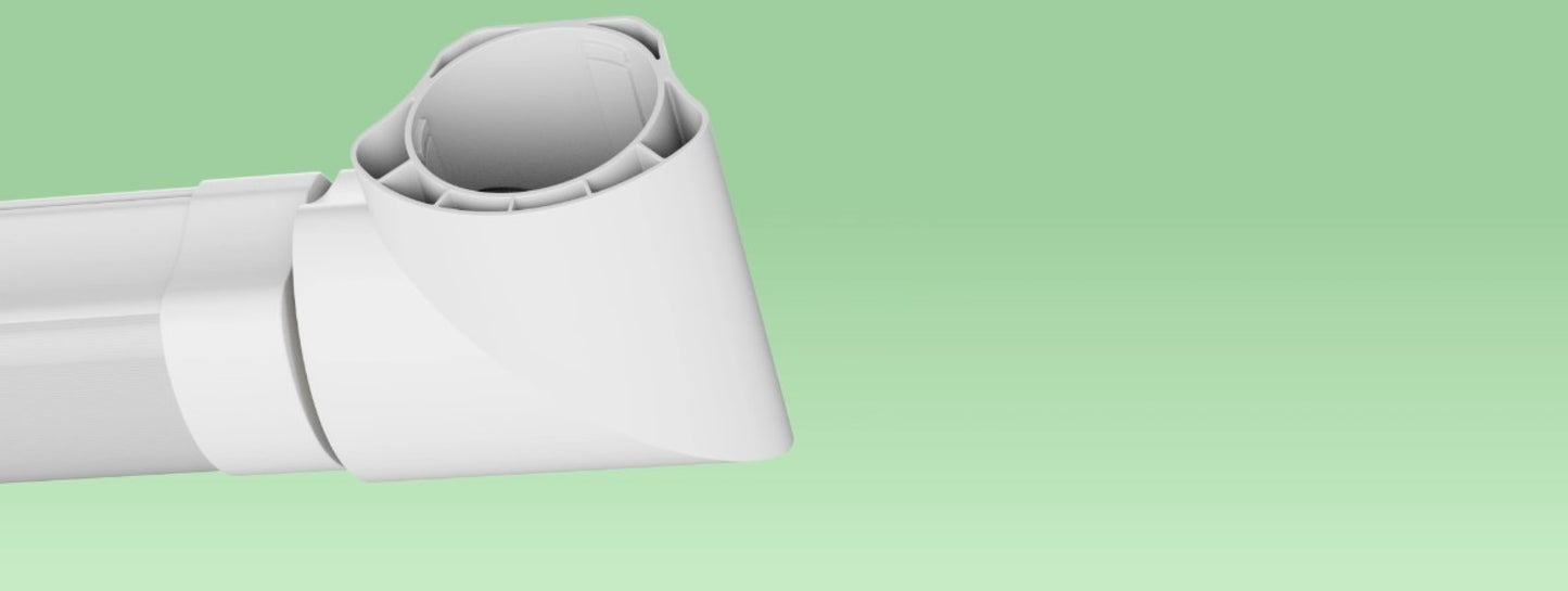 LED LIMEA VARIO L Verbinder für Feuchtraumleuchte LIMEA VARIO weiss