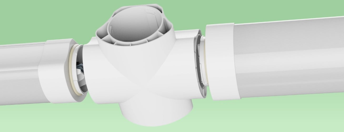 LED LIMEA VARIO X Verbinder für Feuchtraumleuchte LIMEA VARIO weiss