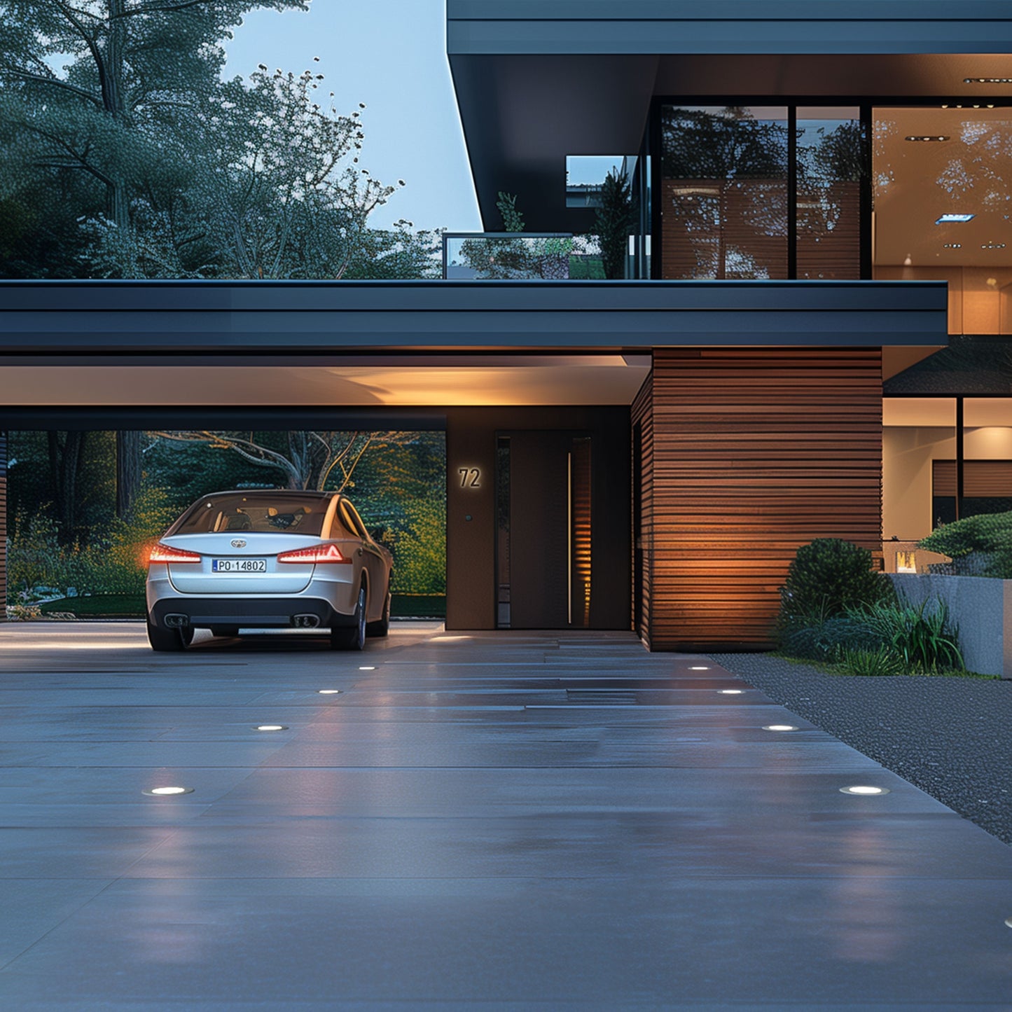 LED LUKKA CONNECT GU10 Bodenstrahler IP67 Gartenspot max. 4W grau rund