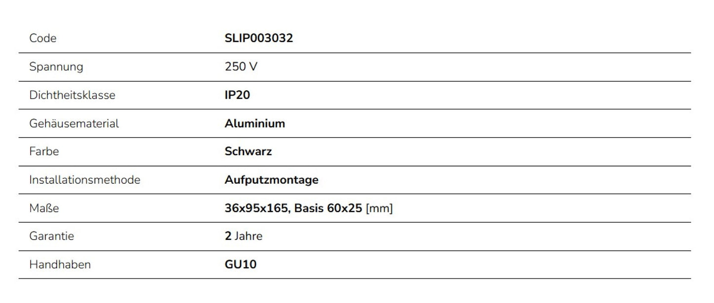 Spectrum LED MADARA SLIM GU10 MR11 Aufbauleuchte max. 4W Deckenleuchte 250V schwarz IP20 rund