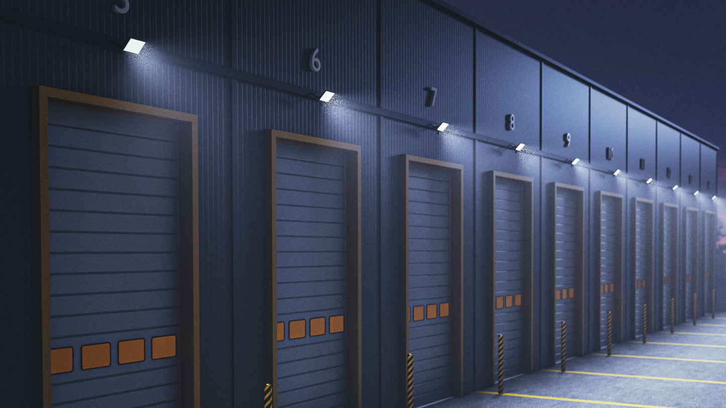 LED NOCTIS LUX 4 Fluter 30W Strahler 2500lm weiss 100° IP44 Kaltweiss 6000K mit Bewegungssensor