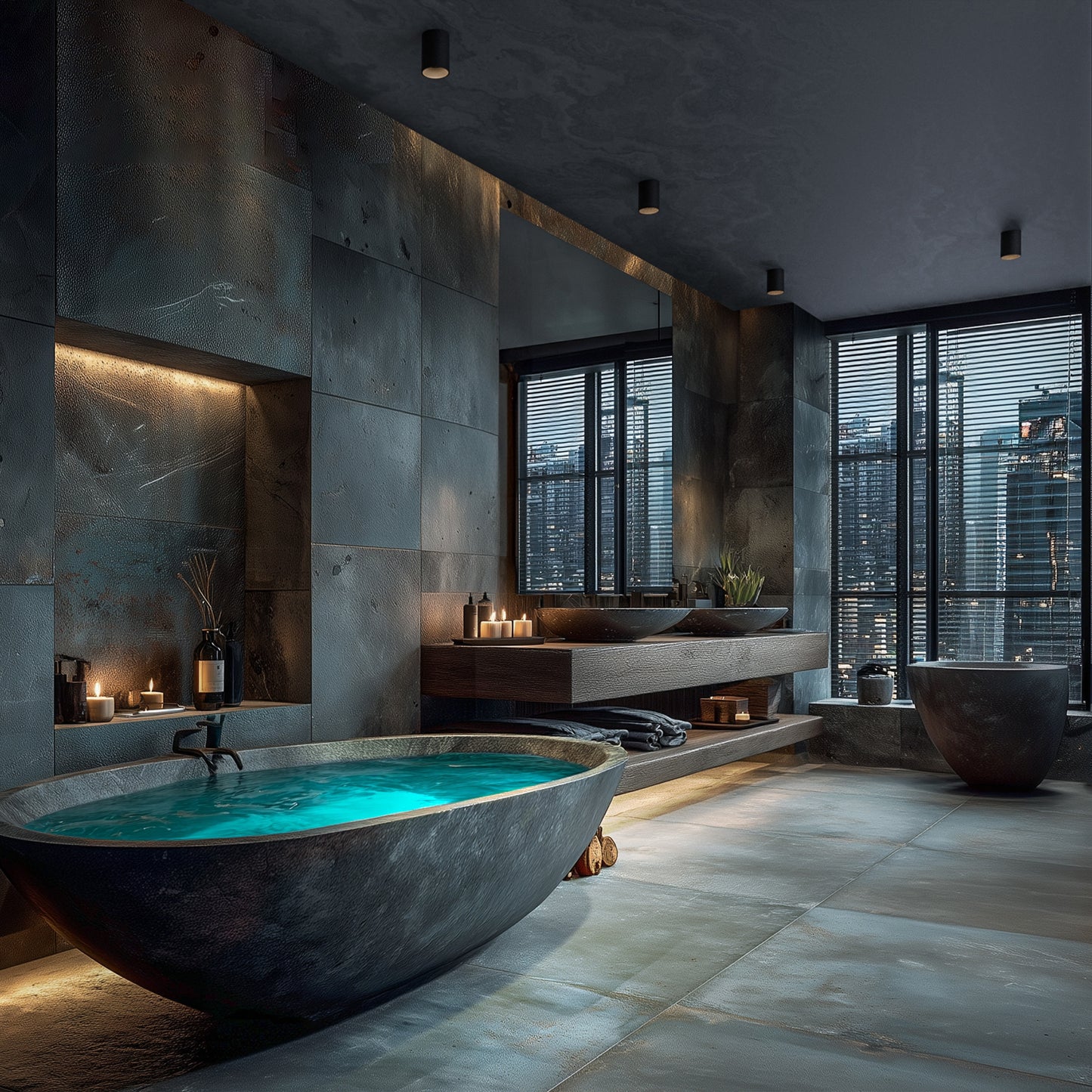 LED Orbito Surface Deckenleuchte 14-27W rund 40° DIP SWITCH 3000lm schwarz IP44 Aufbau UGR>19 Warmweiss 3000K