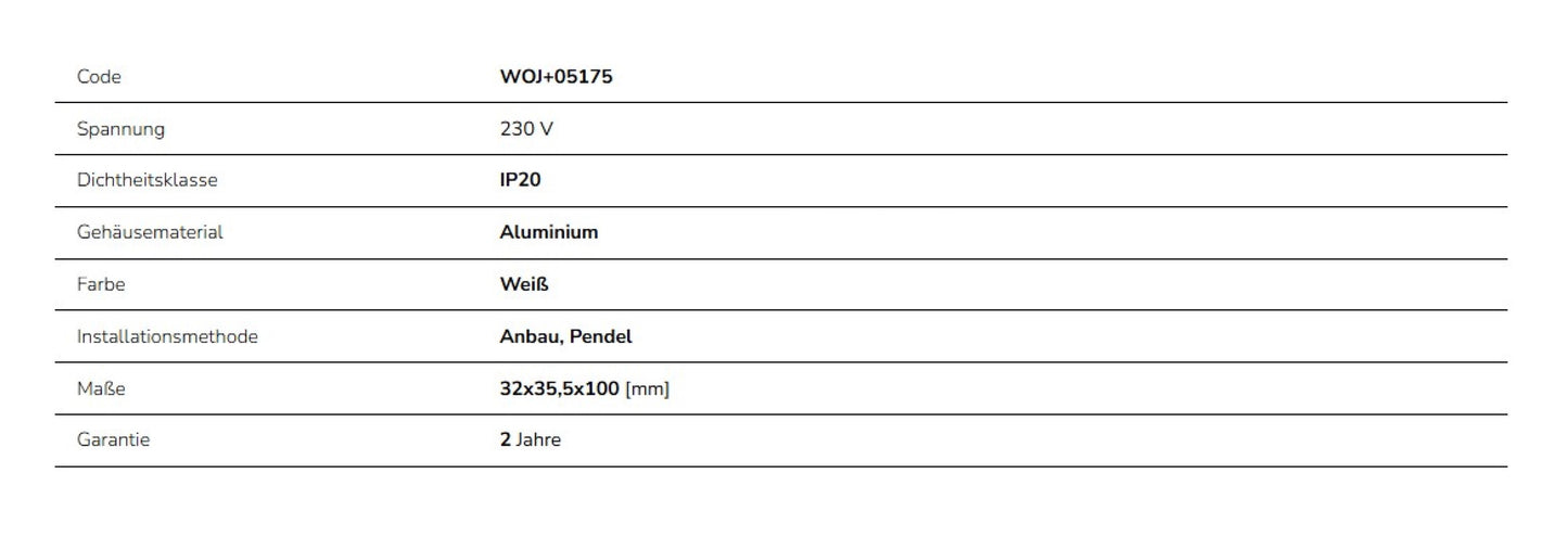 LED SPS 2 3-Phasen Stromschiene Einspeisung IP20 weiss Mitte