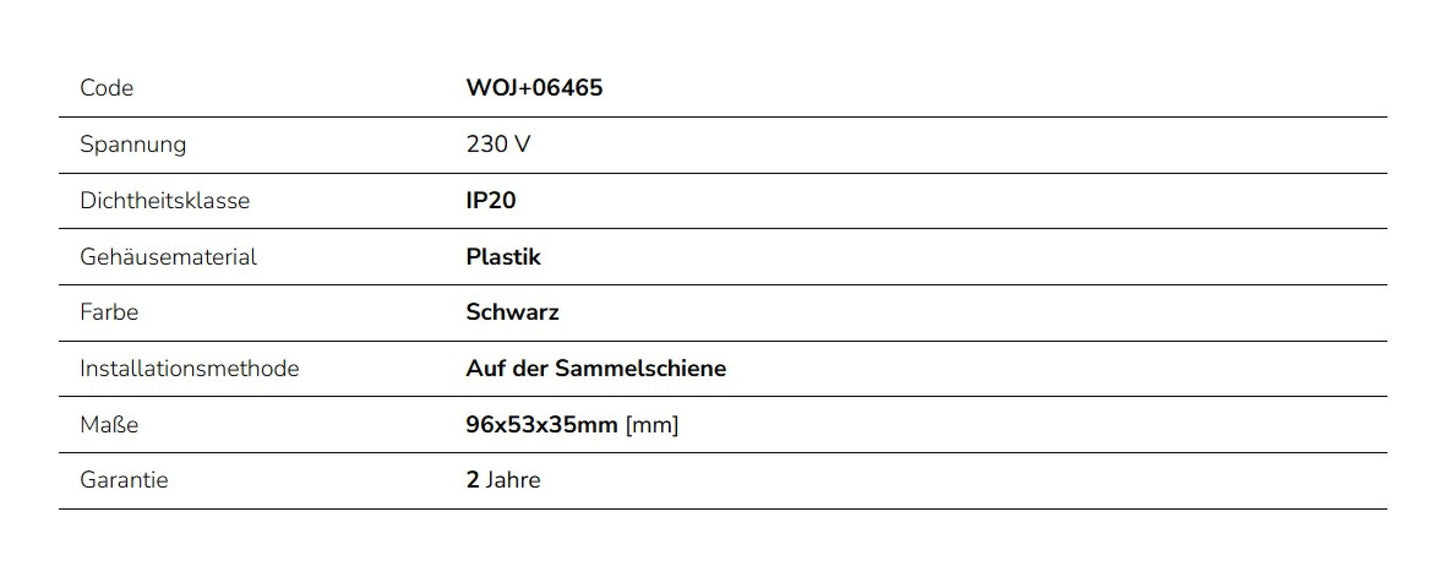 LED SPS-2 Adapter für 3-Phasen Stromschiene 3F IP20 schwarz
