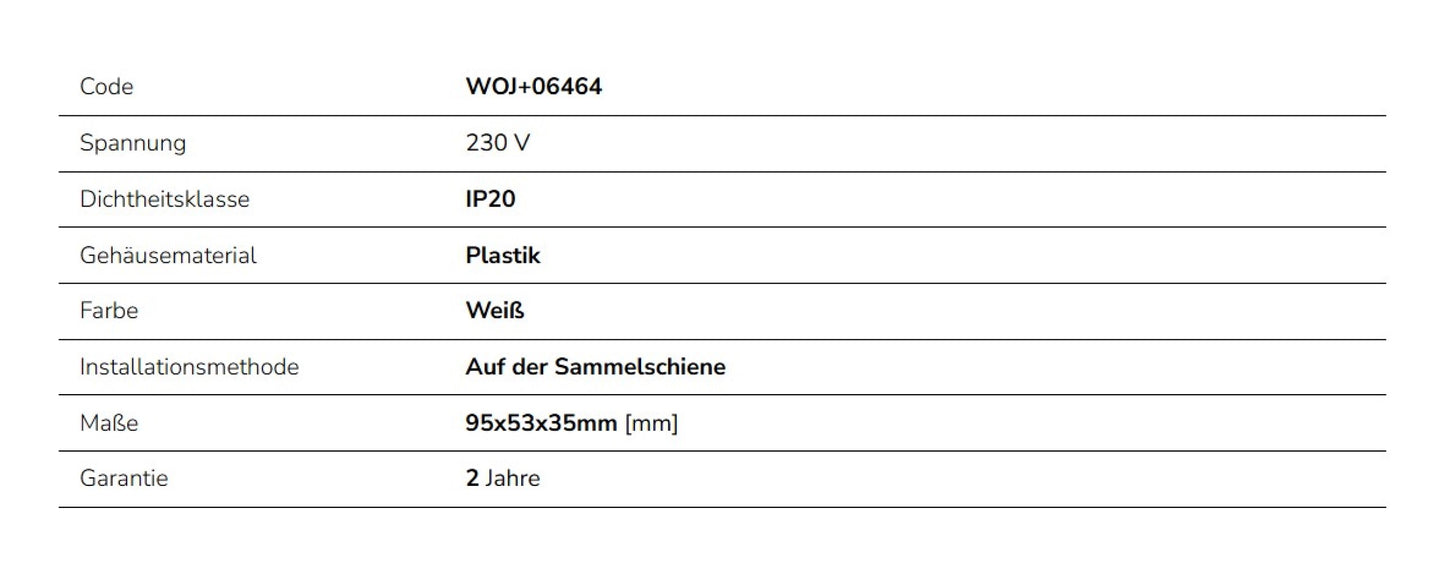 LED SPS-2 Adapter für 3-Phasen Stromschiene 3F IP20 weiss