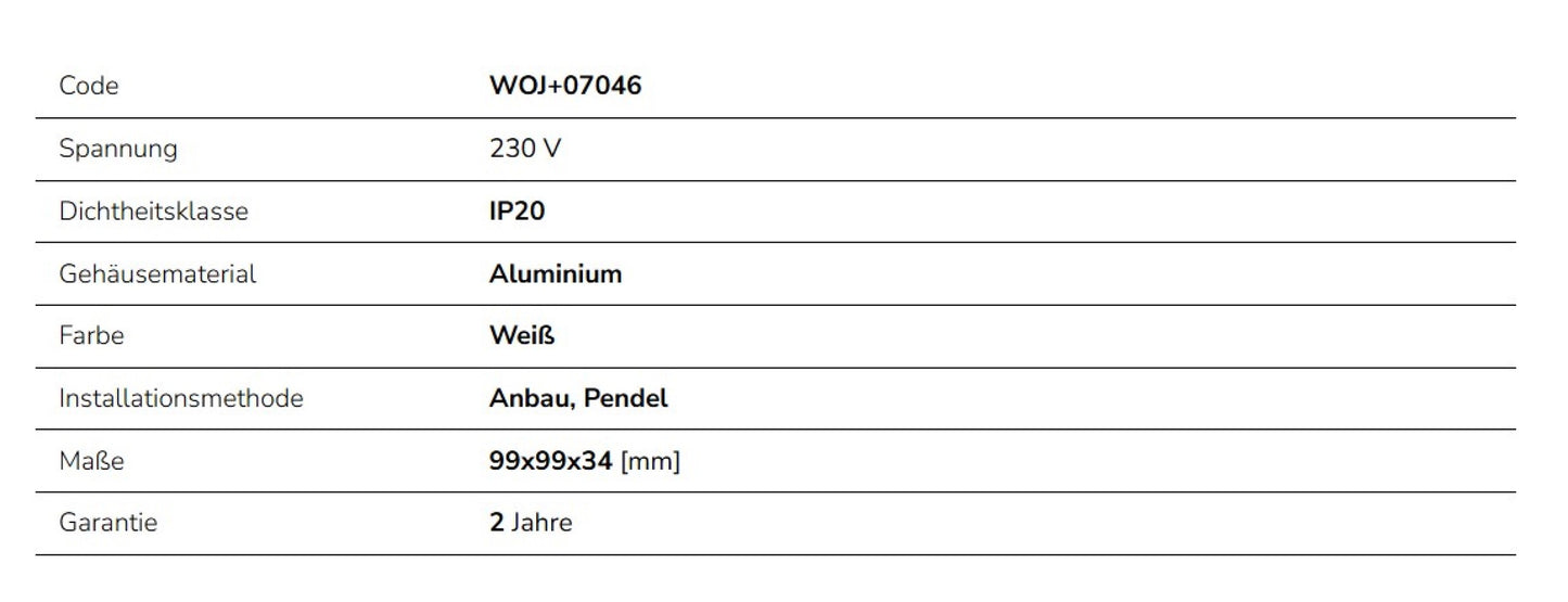 LED SPS-2 L-Verbinder für 3-Phasen Stromschiene verstellbar IP20 Links-Rechts weis LLR