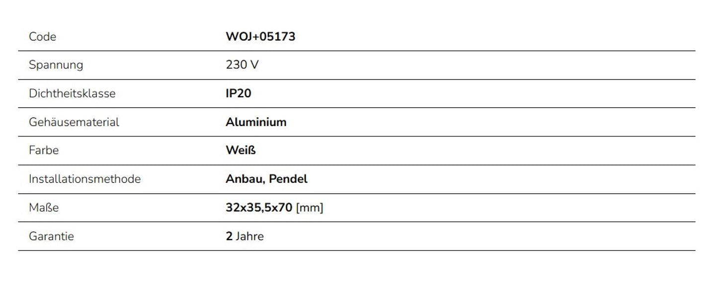 LED SPS 2-Leitungsverbinder für 3-Phasen Stromschiene Adapter IP20 weiss gerade
