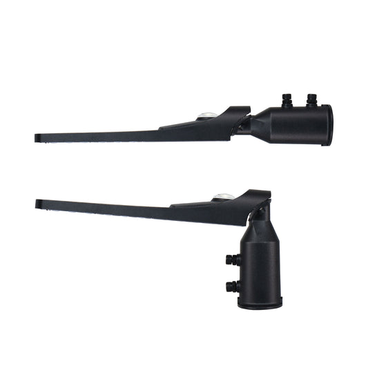 LED STREETOS SLIM 30W Straßenleuchte 3600lm schwarz 140/85° IP65 Industrieleuchte IK08 Neutralweiß 4000K mit Dämerungssensor