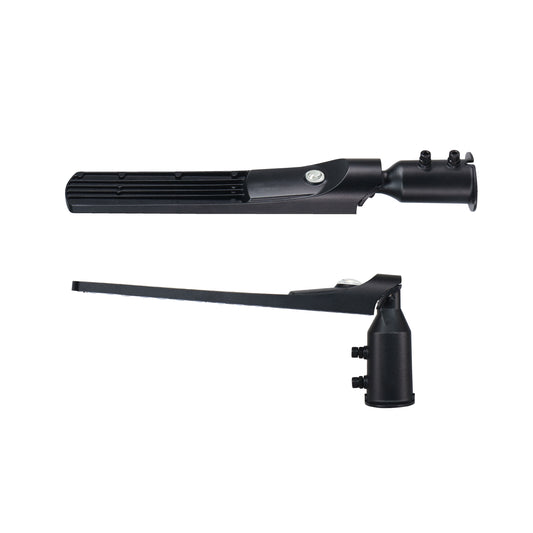 LED STREETOS SLIM 50W Straßenleuchte 6000lm schwarz 140/85° IP65 Industrieleuchte IK08 Neutralweiß 4000K mit Dämerungssensor
