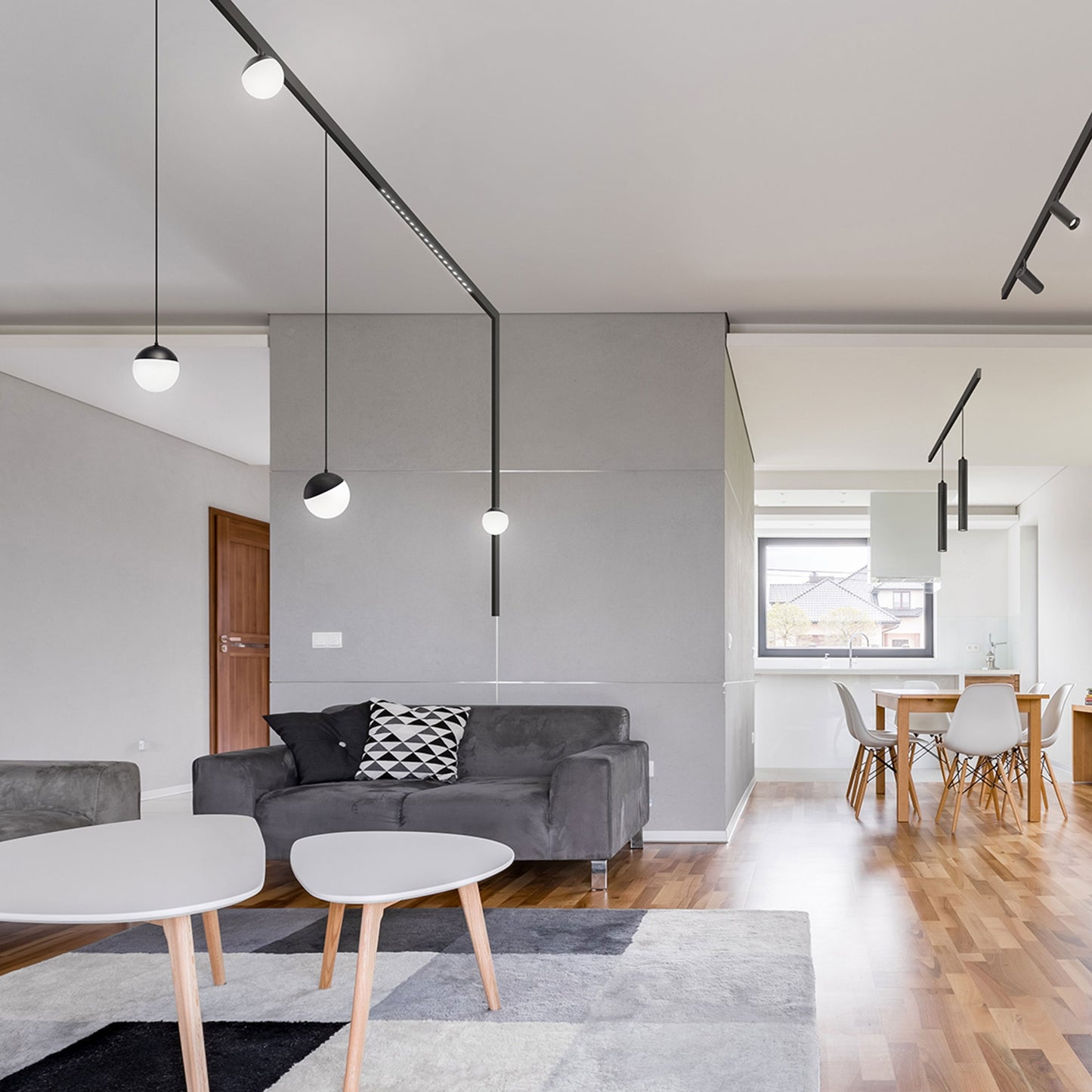 LED SYSTEM Shift CCT GRID S 12W 48V Schienensystem switch 35° Strahler 1200lm schwarz 2700-4000K CCT