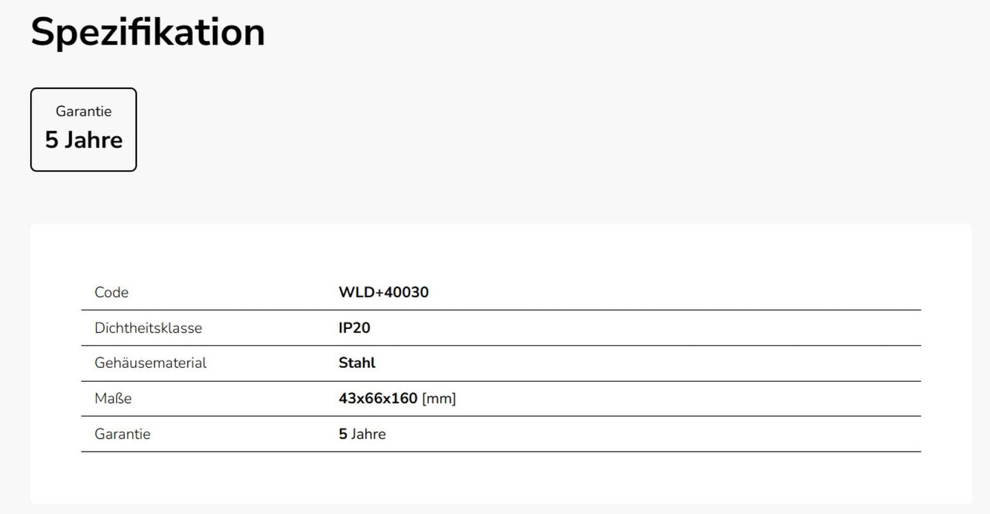 LED SYSTEM SHIFT Einbausatz für Unterputzmontage IP20 Stahl