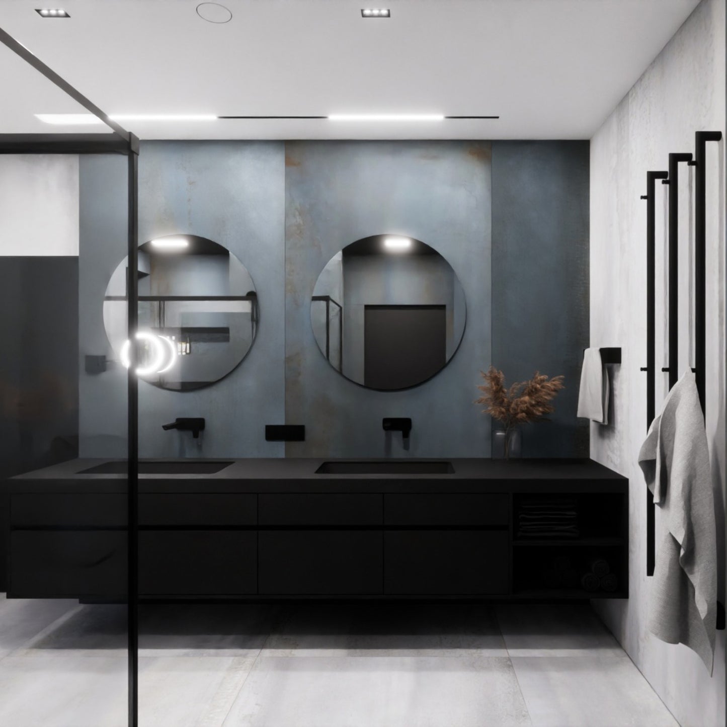 LED SYSTEM Shift Line L 22W 48V Schienensystem 100° Stromschienenstrahler 2300lm schwarz Warmweiss 3000K