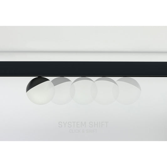GLOBE LED Stromschienenstrahler 48V 5W Warmweiß Schwarz