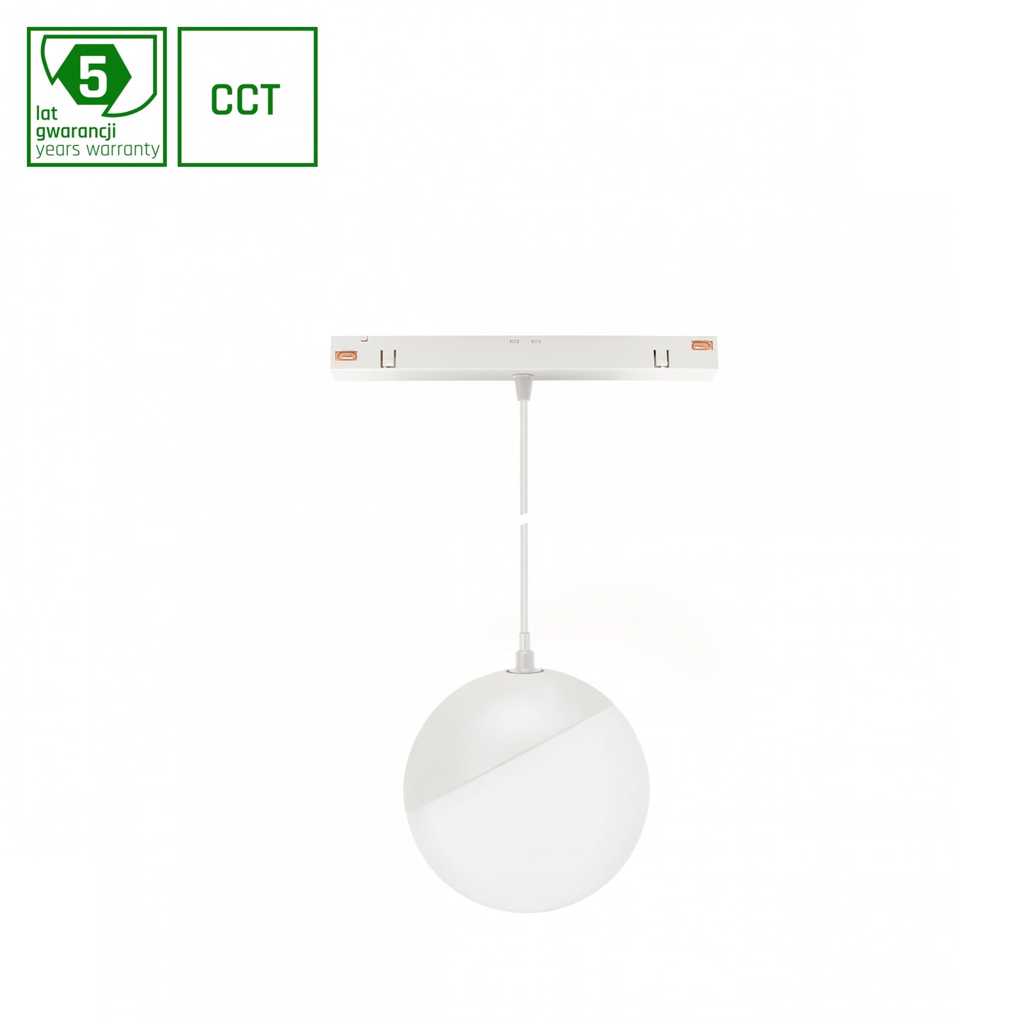 GLOBE P LED Stromschienenstrahler 48V 5W CCT Smart Dimmbar Weiß