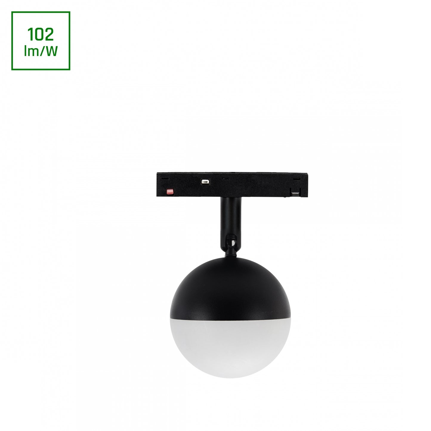 BASIC GLOBE LED Stromschienenstrahler 48V 10W Warmweiß 2700K Schwarz