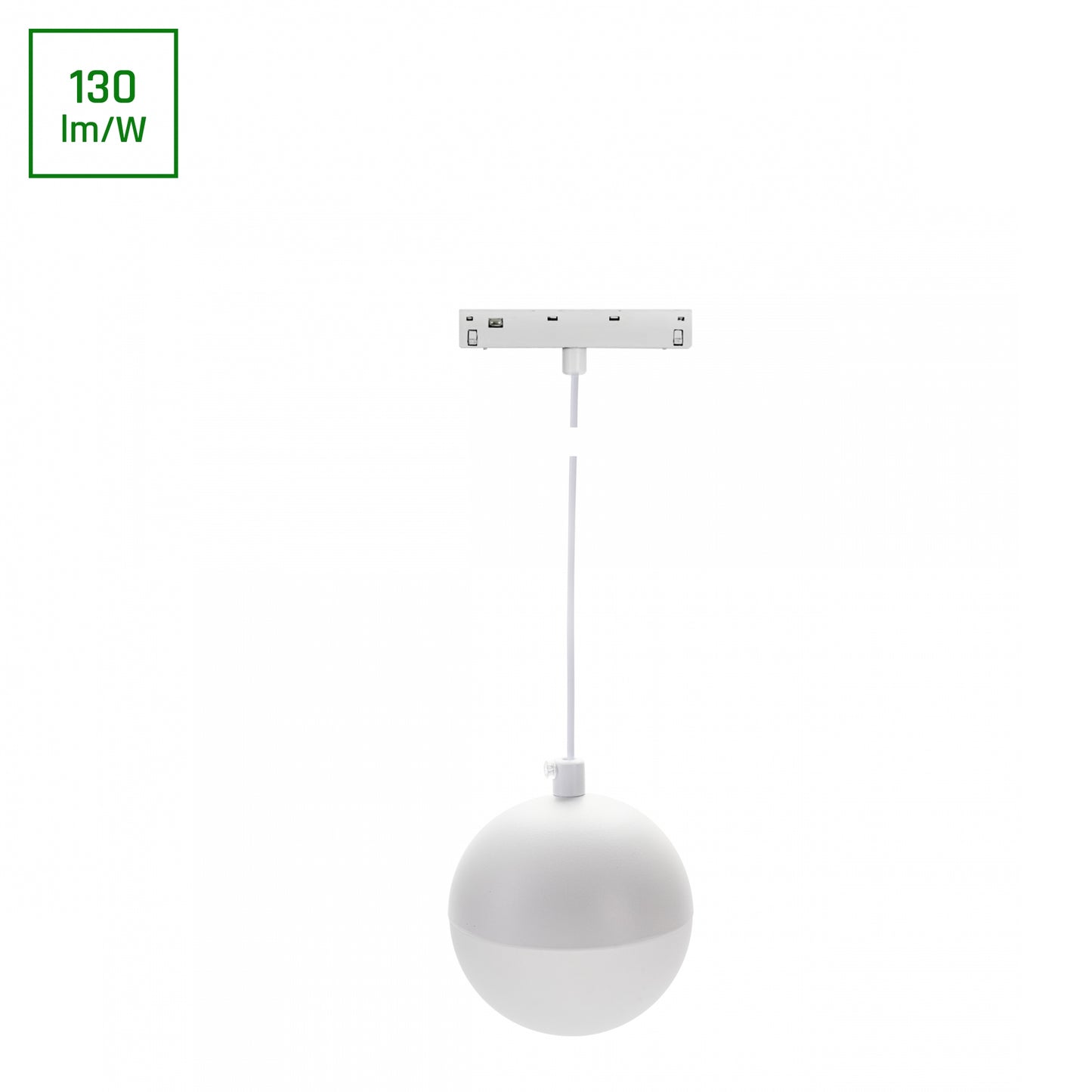 BASIC GLOBE P LED Stromschienenstrahler 48V 10W Neutralweiß Weiß