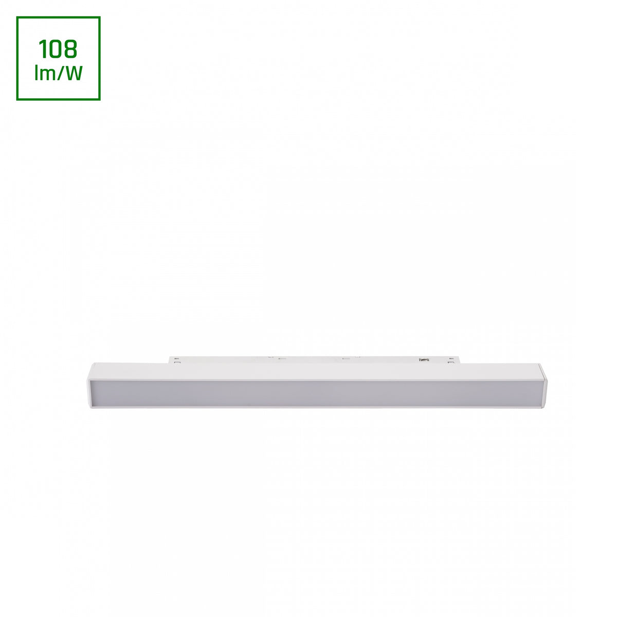 BASIC LINE S LED Stromschienenstrahler 48V 15W Warmweiß Weiß