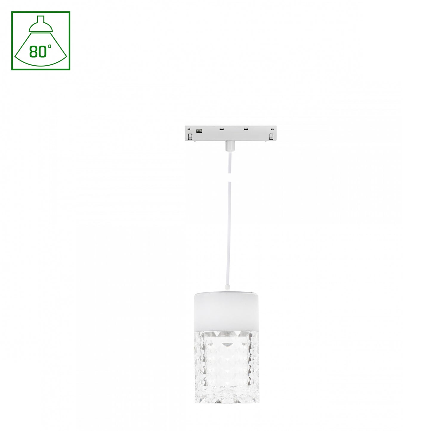 BASIC HANGIT CRYDEGAL LED Stromschienenstrahler 48V 7W 80° Warmweiß Weiß