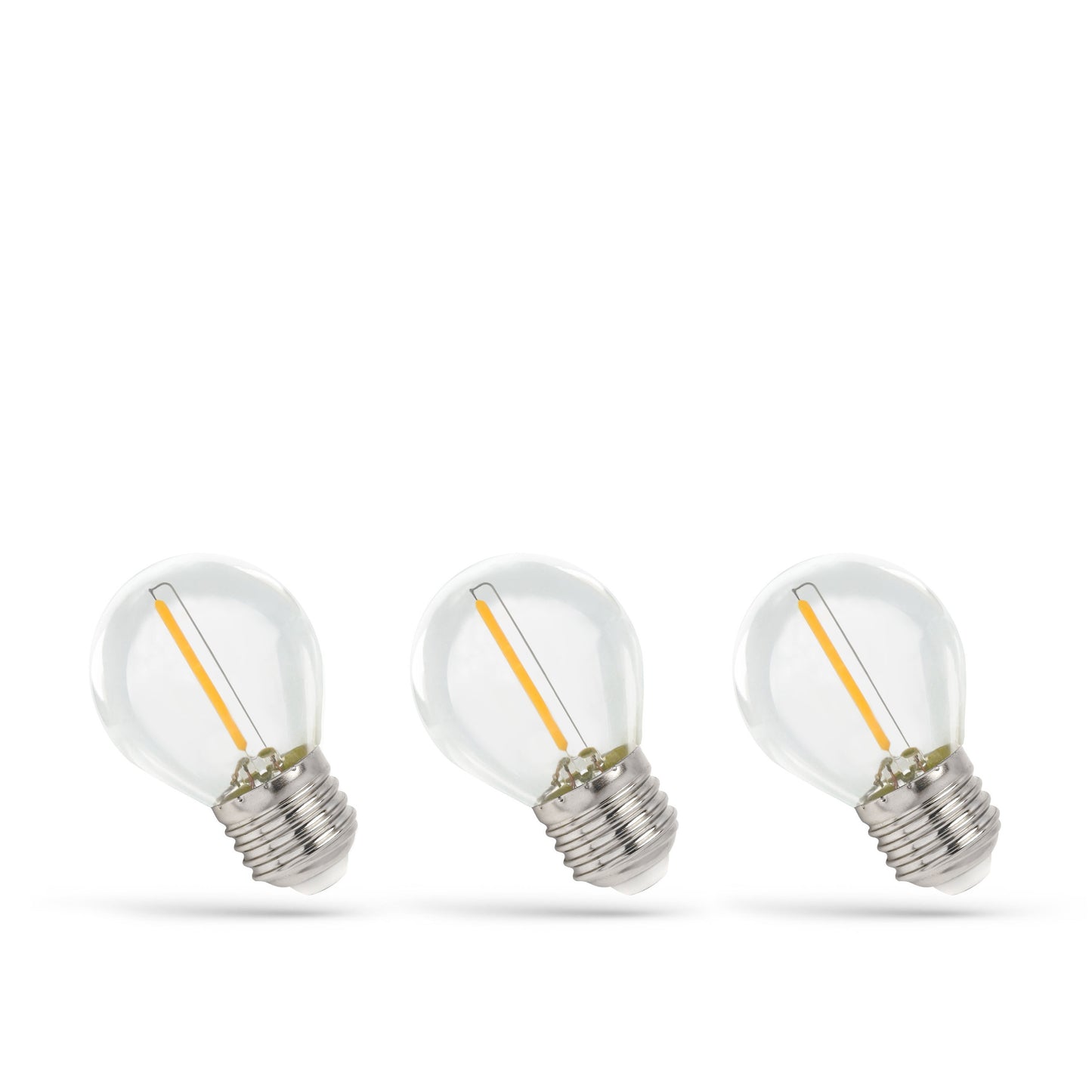 KULKA LED Leuchtmittel E27 Filament 1W 2700K 3er-Set