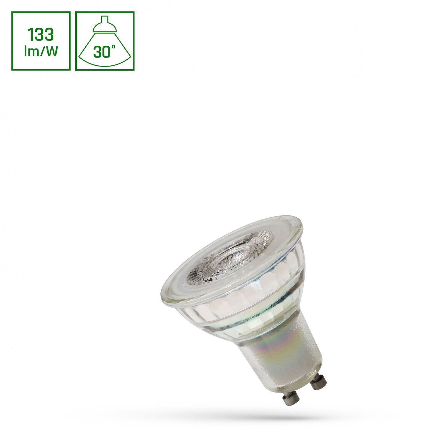 W/ LED Leuchtmittel GU10 7,5W 3000K