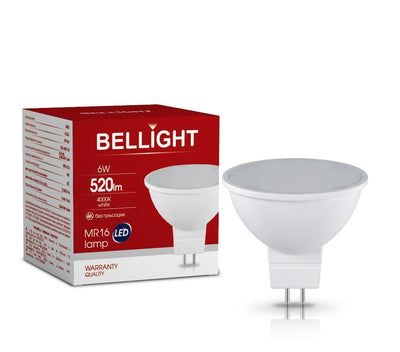 Bellight LED MR16 GU5,3 6W = 50W Leuchtmittel 230V 510lm Spot 360° Neutralweiß 4000K