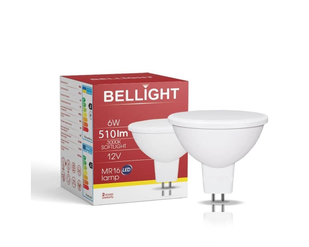 LED GU5,3 MR16 6W = 50W 510lm 12V Reflektor 120° Warmweiss 3000K