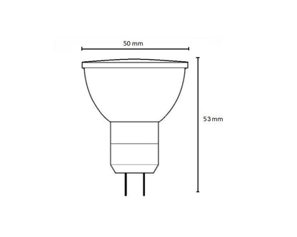 LED GU5,3 MR16 6W = 50W 510lm 12V Reflektor 120° Warmweiss 3000K