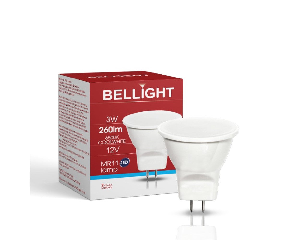 LED GU4 MR11 3W = 50W 260lm 12V Reflektor 200° Kaltweiss 6500K