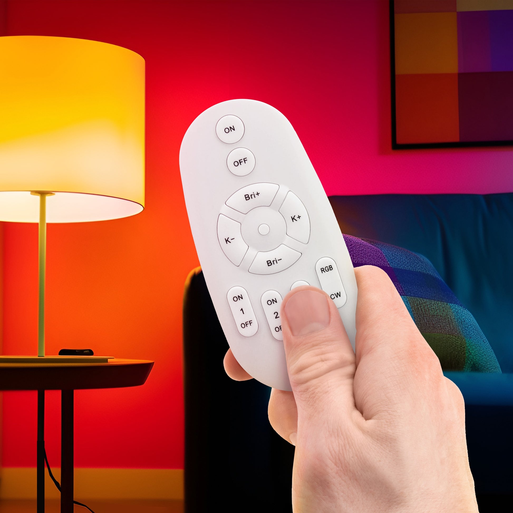 Spectrum LED Easy Smart Fernbedienung RGB + CCT Warmweiss Kaltweiss Neutral IP20 weiss DIMMBAR