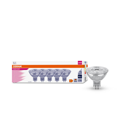 5er OSRAM LED GU5,3 MR16 3,8W = 35W Reflektor 12V 350lm 36° Warmweiß 2700K