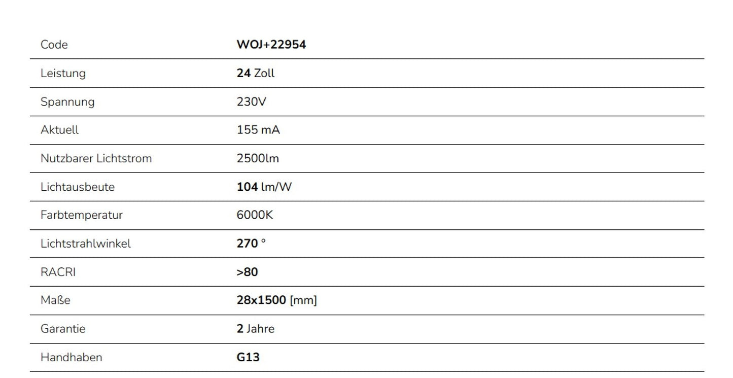 25er Pack LED 150cm Röhre G13 NANO-KUNSTSTOFF T8 Leuchtstoffröhre 22W 2265lm Kaltweiss 6000K