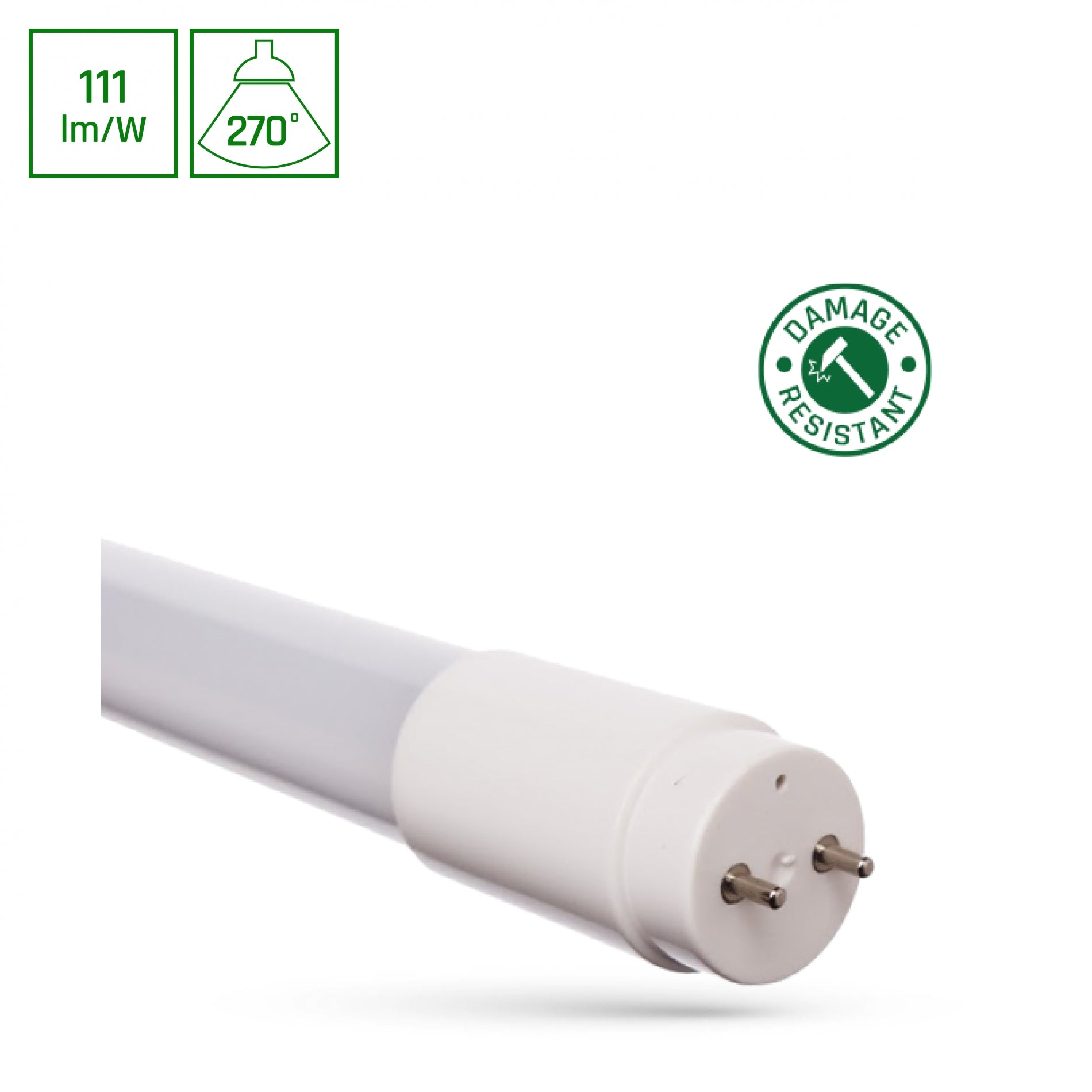25er Pack LED 60cm Röhre G13 NANO-KUNSTSTOFF T8 Leuchtstoffröhre 9W 820lm Kaltweiss 6000K