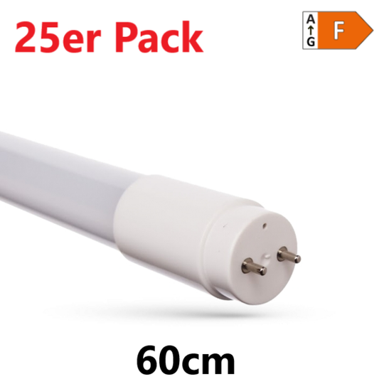 25er Pack LED 60cm Röhre G13 NANO-KUNSTSTOFF T8 Leuchtstoffröhre 9W 820lm Neutralweiss 4000K