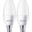 2er Pack Philips LED E14 B35 Kerzenform 5W = 40W matt 470lm 827 Warmweiss 2700K