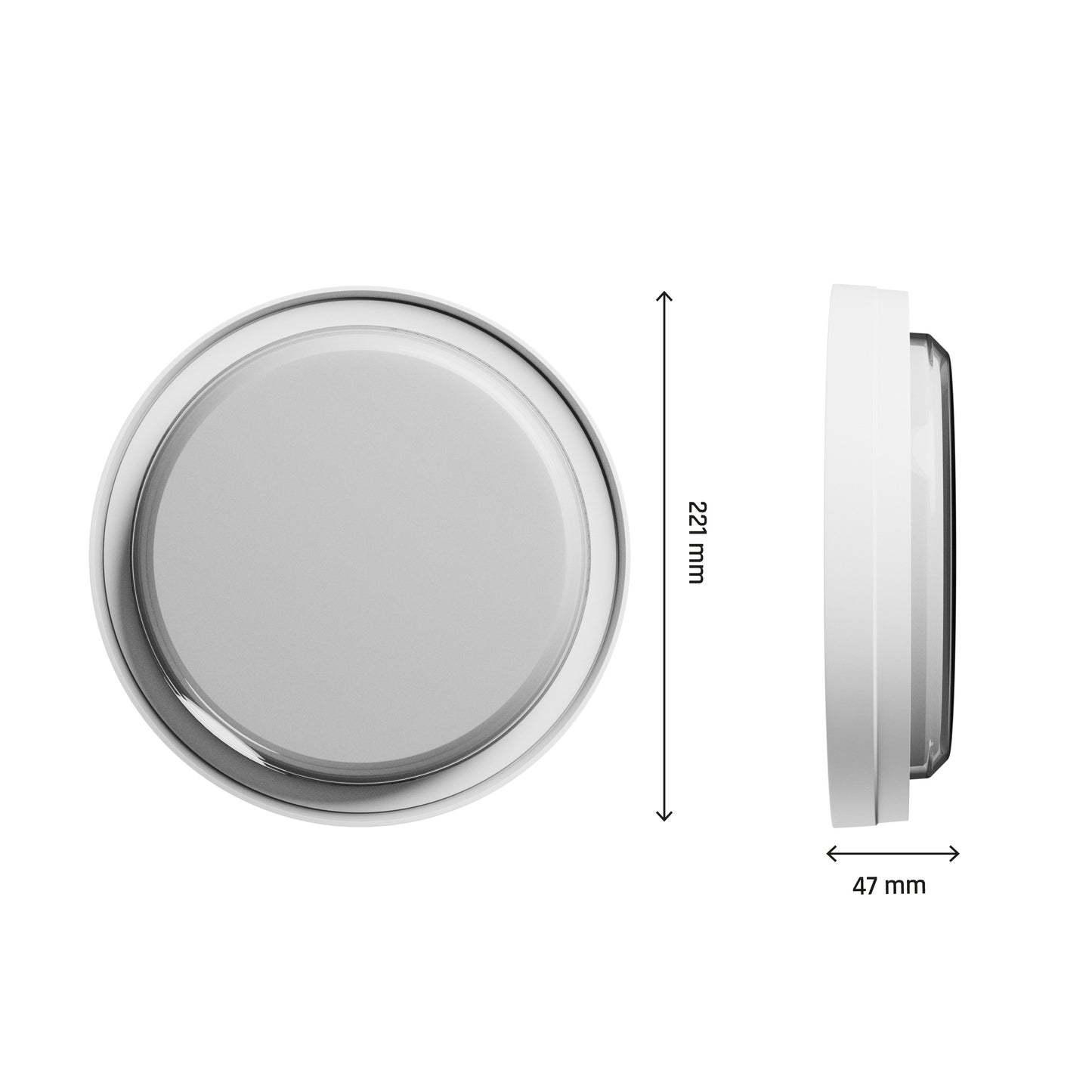 Spectrum LED PASTILO 15W Wandleuchte 120° außenleuchte 1800lm weiß IP54 rund IK10 2700-6000K CCT