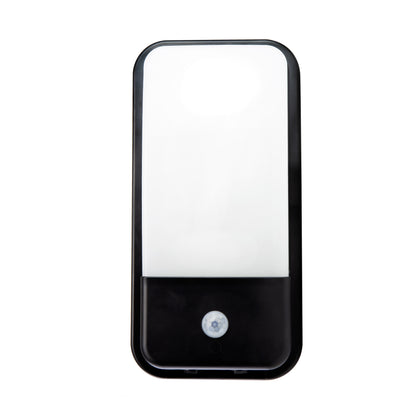 Spectrum LED ENIGO LED PIR 20W Wandleuchte 180° außenleuchte 2600lm schwarz IP54 mit sensor Neutralweiß 4000K